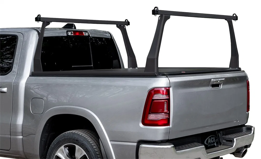 F3040012 – ACCESS Ladder Rack, 500 Pound Capacity Stake Pocket Mount Direct-Fit 25 Inch Height Matte Black Aluminum
